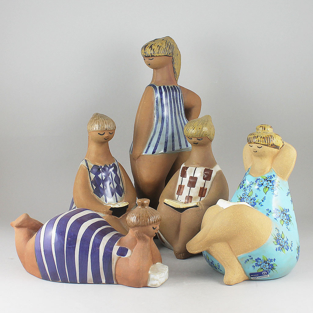 Lisa Larson's ABC Girls (ABC-flickor) from Gustavsberg